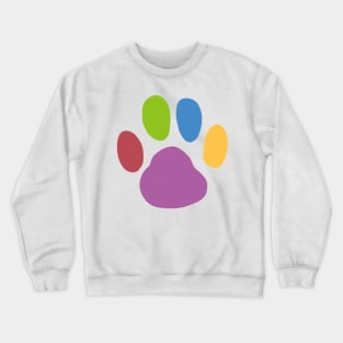 Rainbow Pawprint Crewneck Sweatshirt